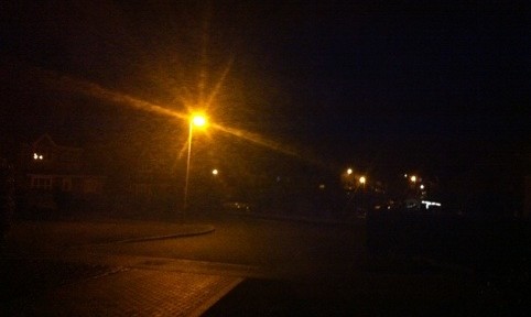 a few minutes after midnight