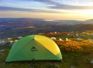 MSR Hubba Tent - summit Old Man of Coniston