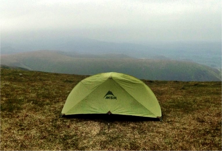 MSR Hubba on Black Combe in the Lake District