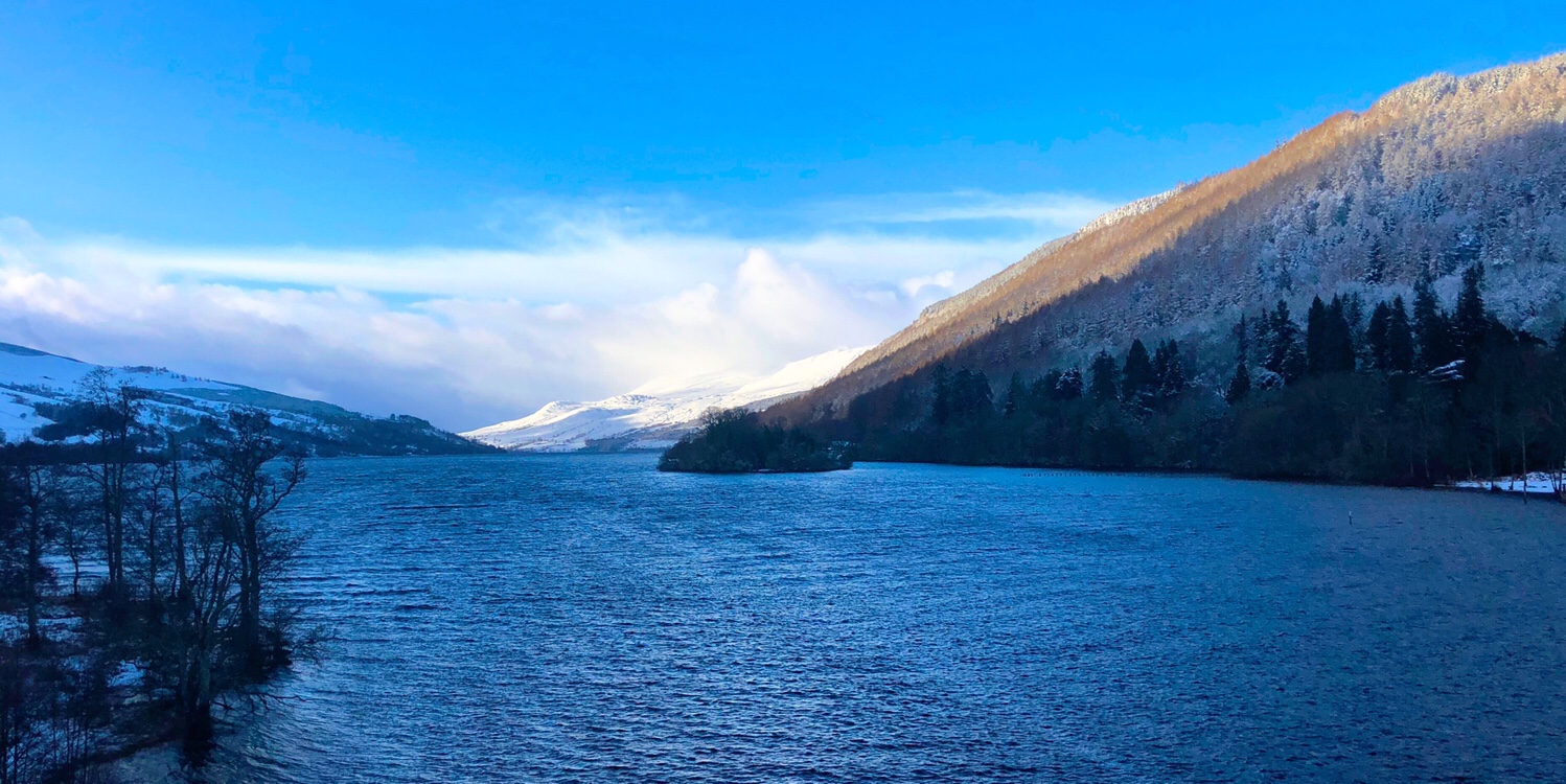 Loch Tay with snow