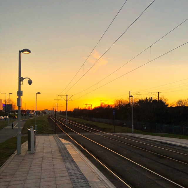 Sunset in Edinburgh