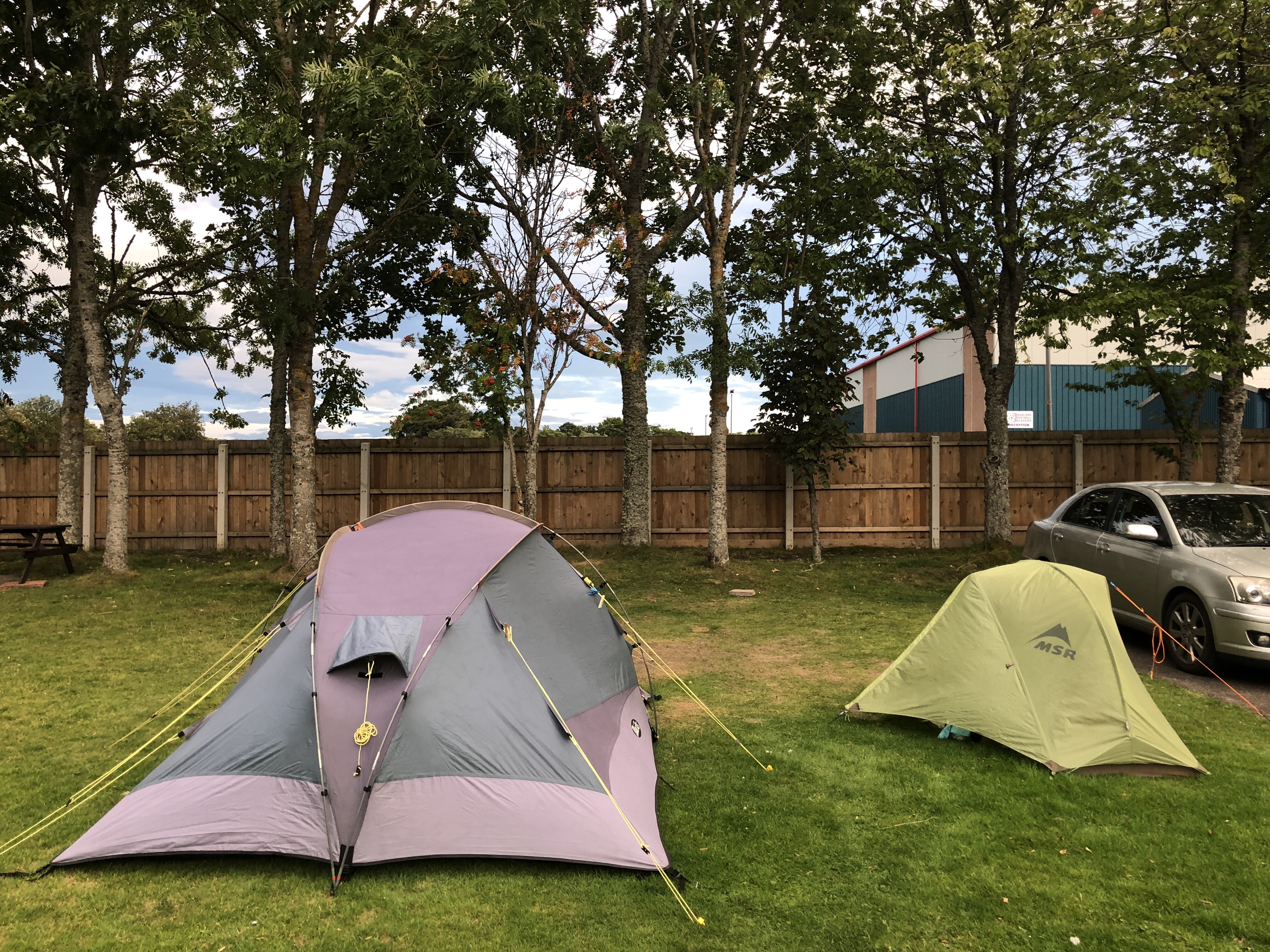 Camping at Jubilee Park Campsite