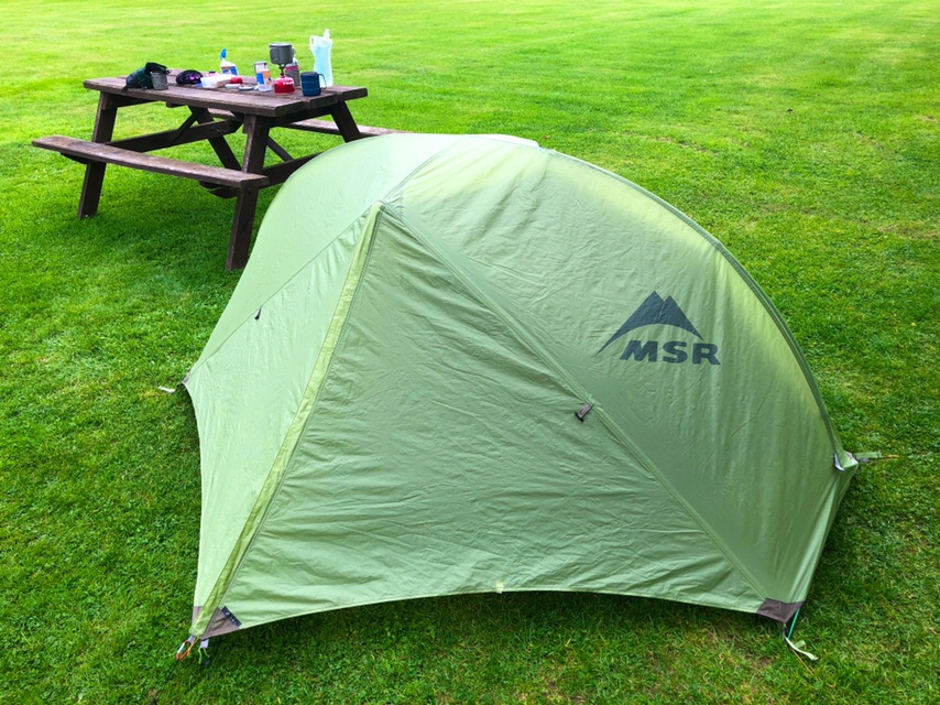 Dinner at Lauder Campsite