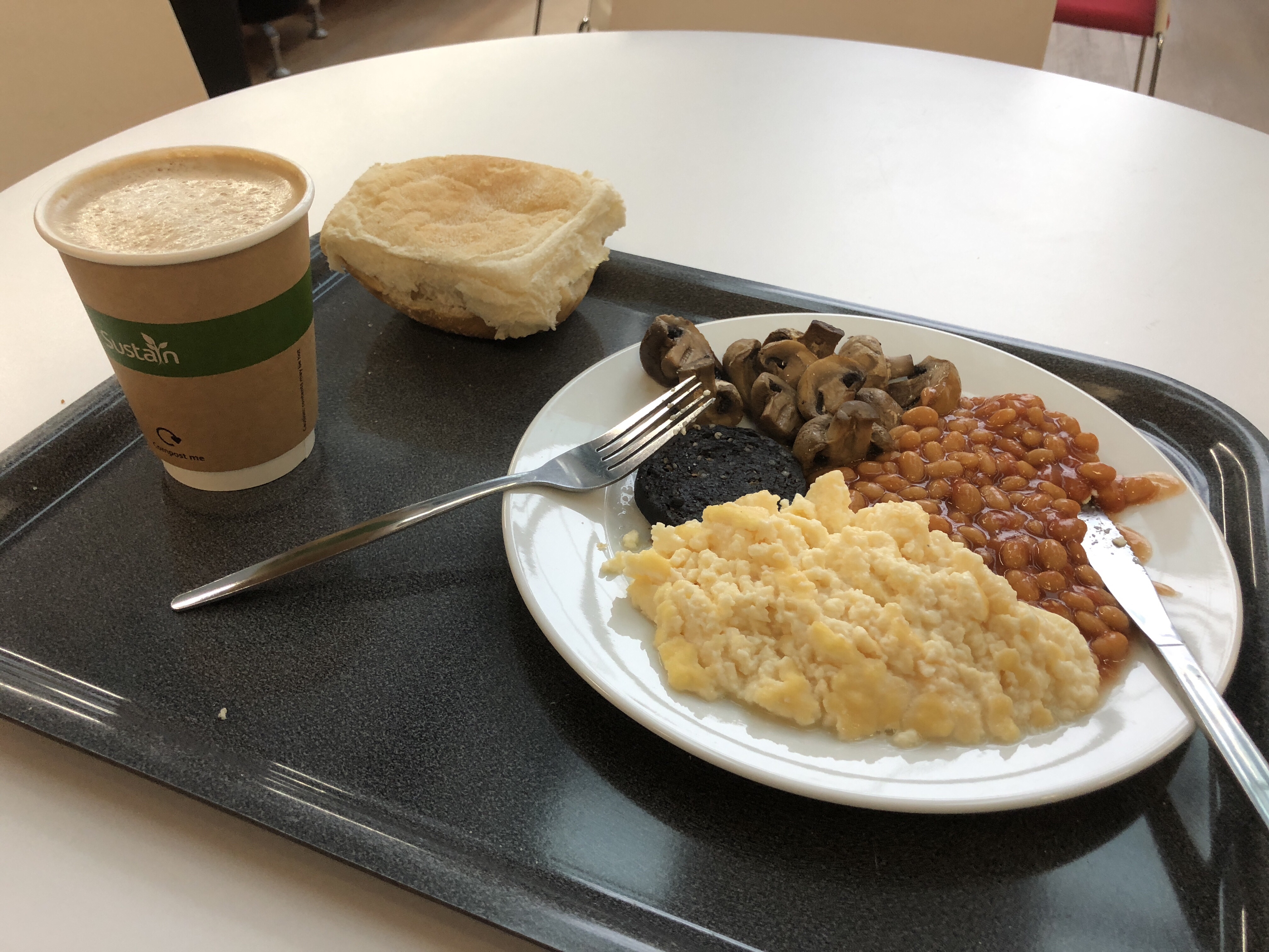 student breakfast at Napier University