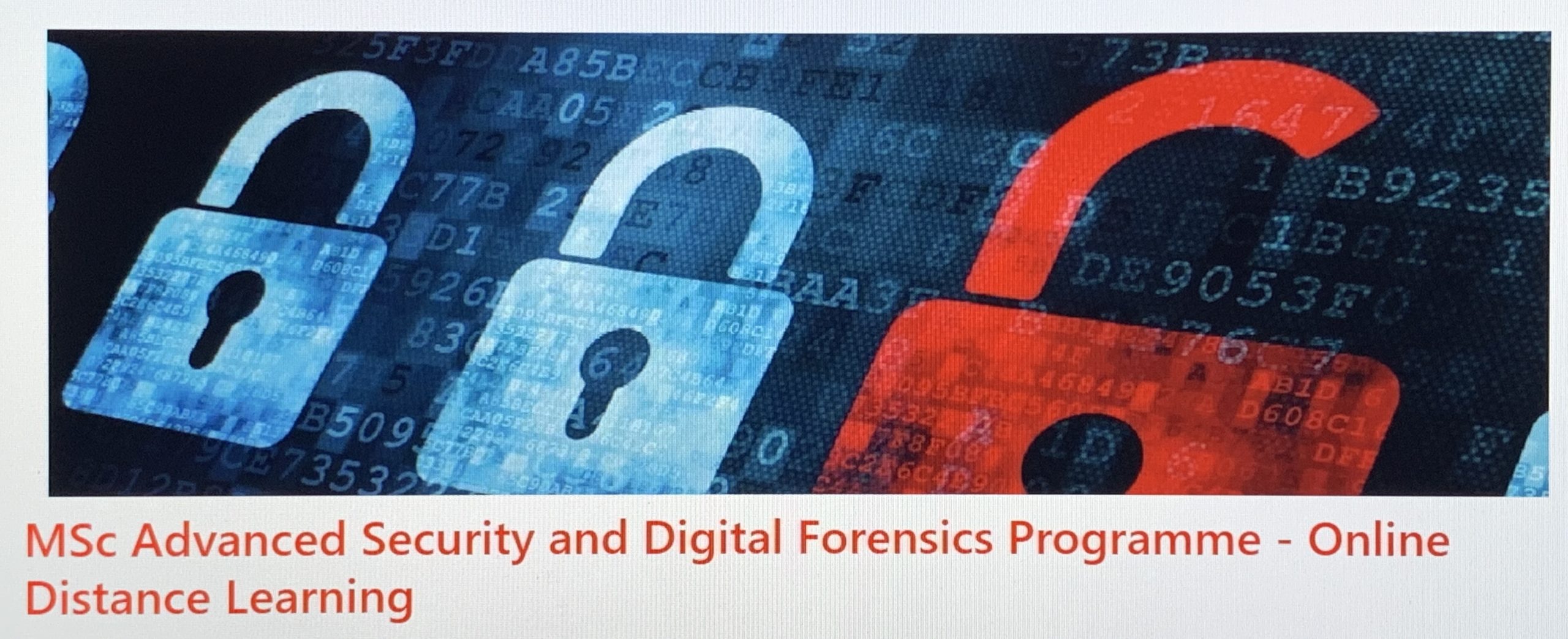 MSc Advanced Security & Digital Forensics  XL00058