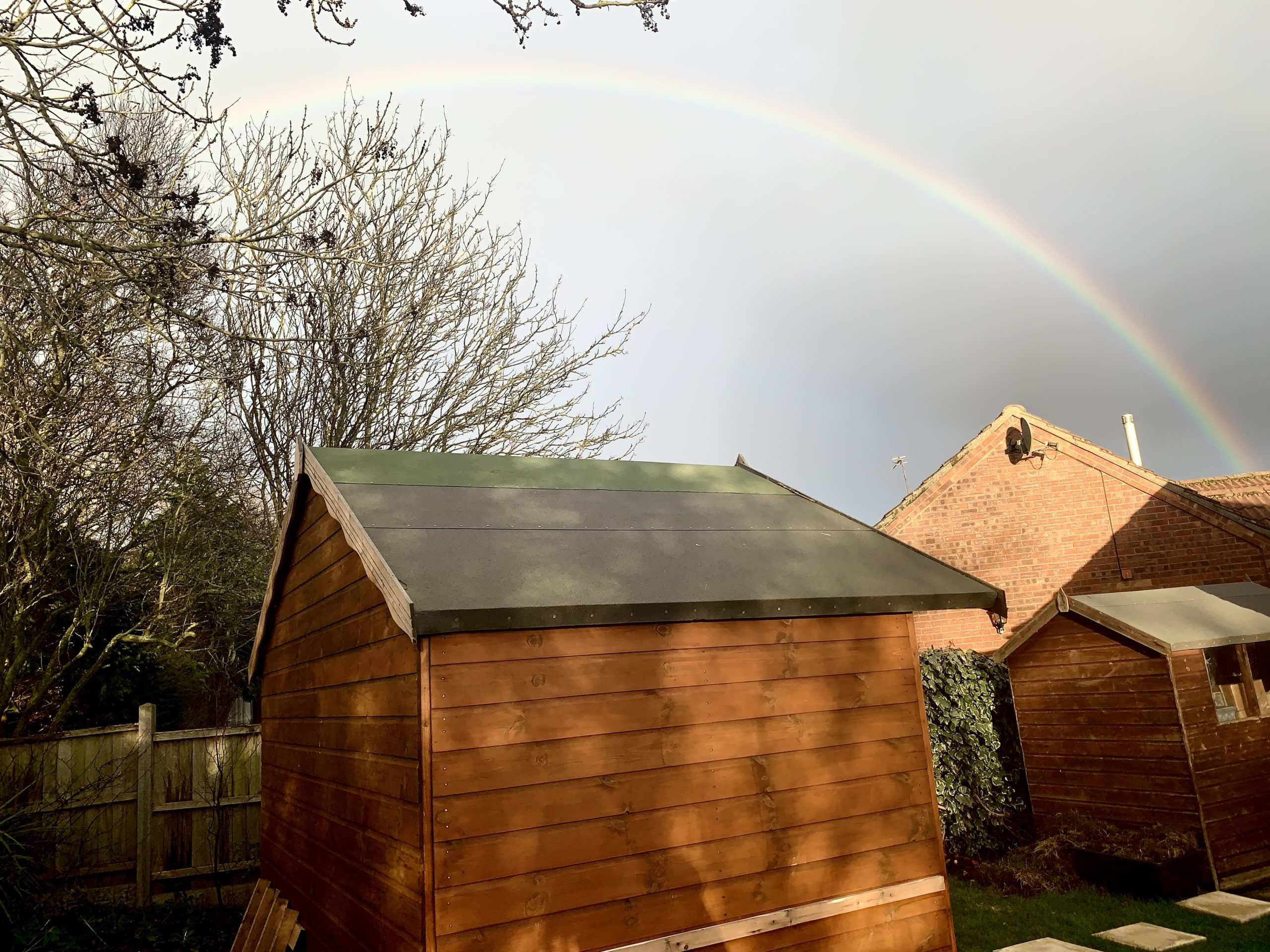 Rainbow over the lockdown bunker​