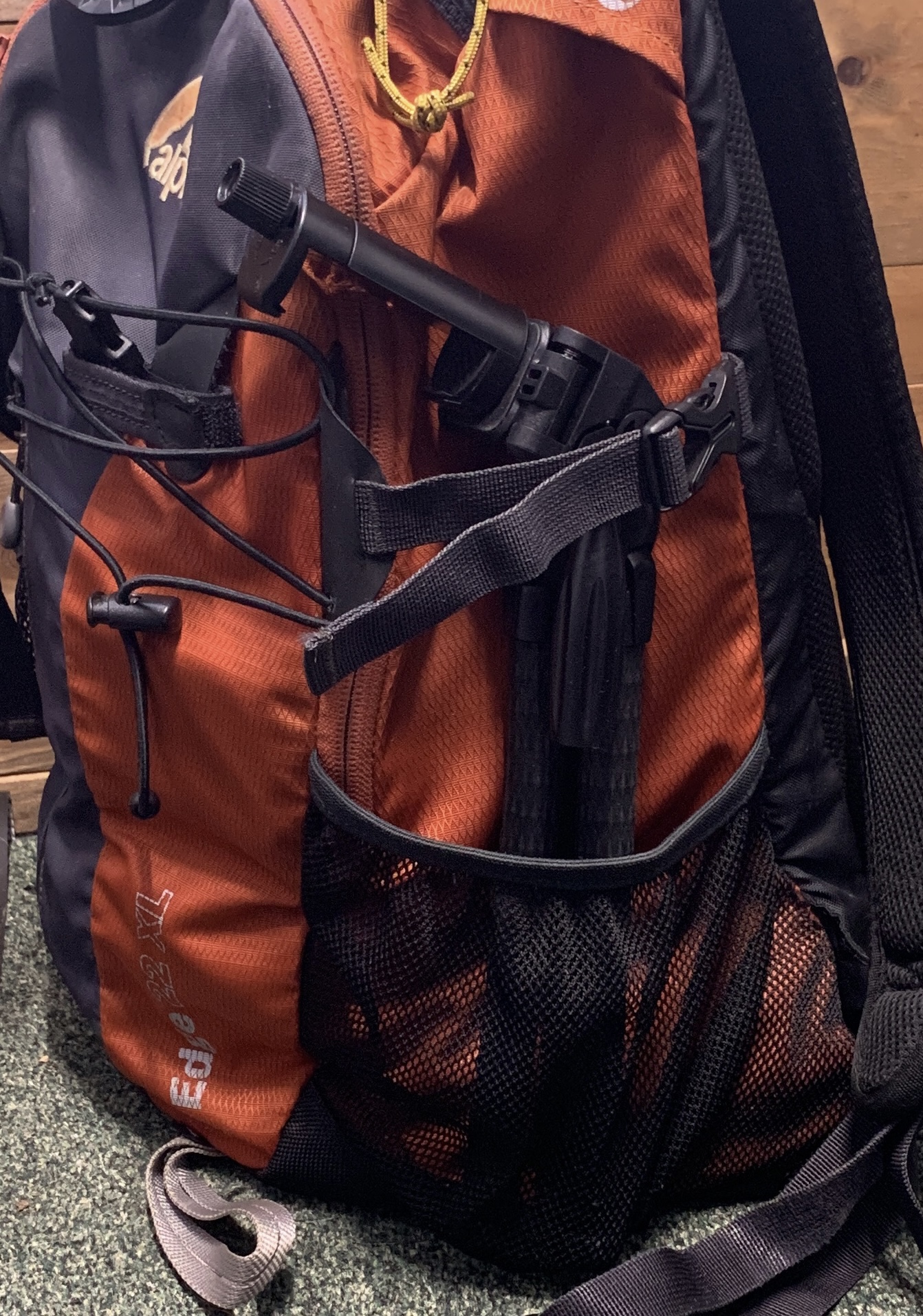 Tripod and backpack
