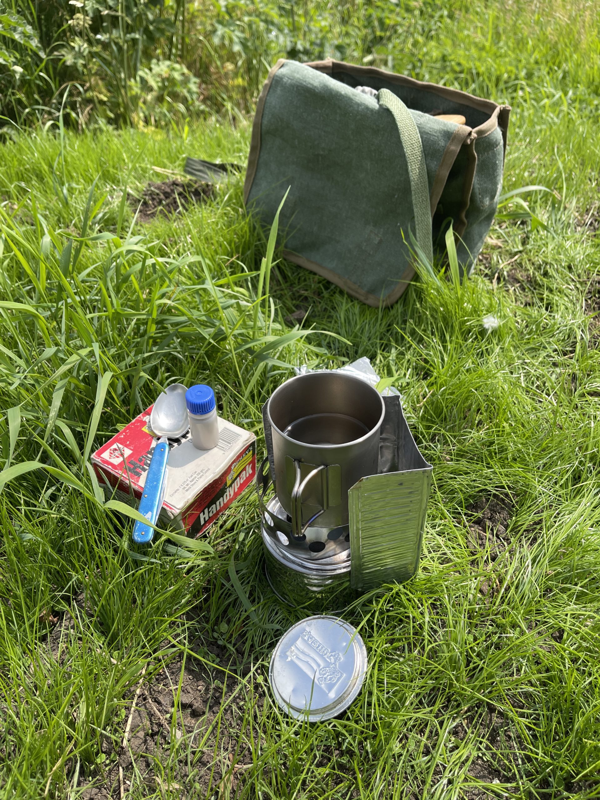 Coffee when hiking