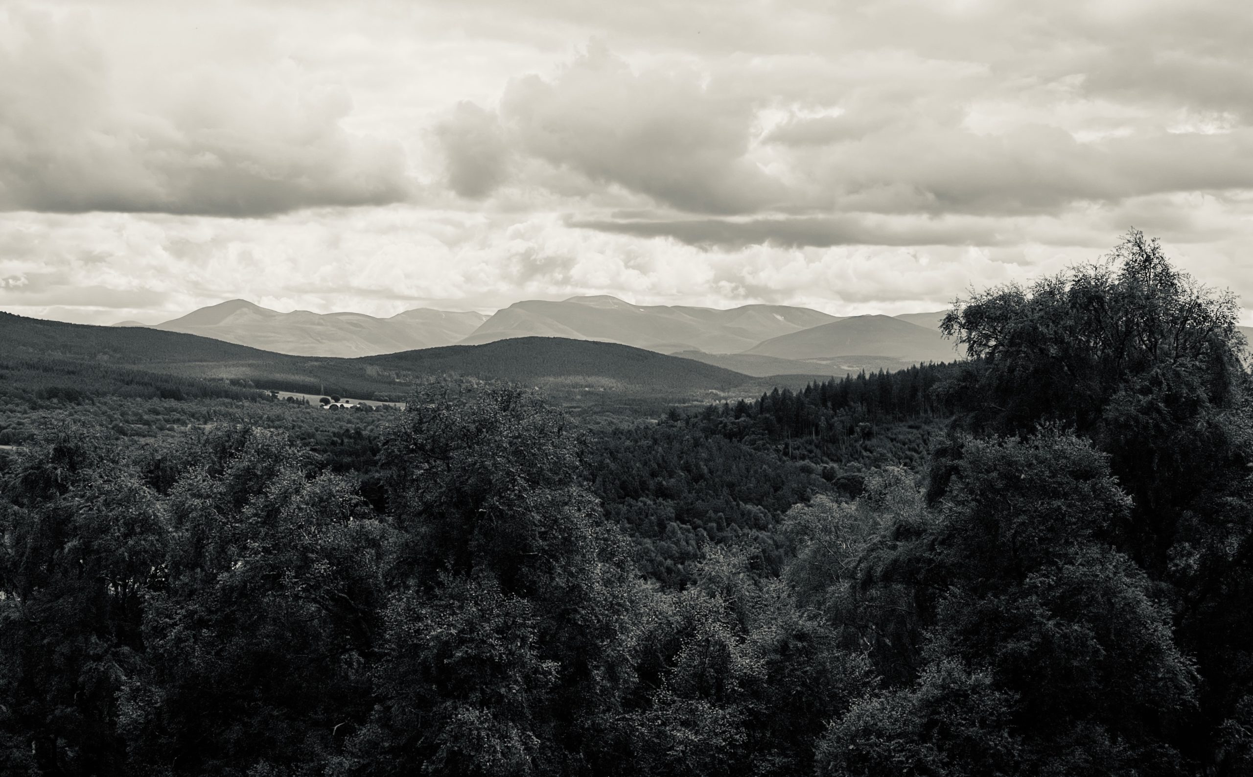 Cairngorm Mountains from The Dava Way