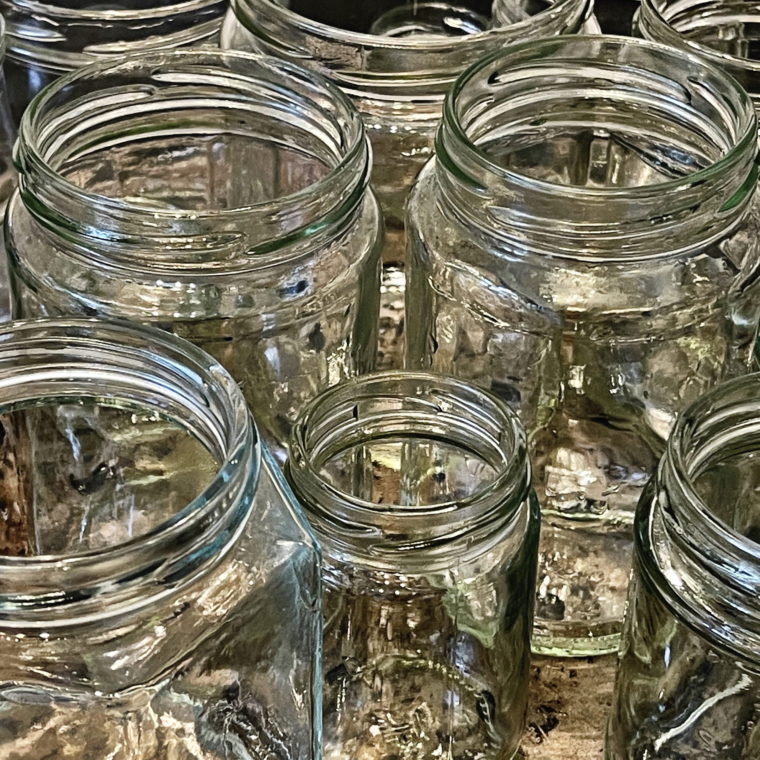 Sterile jam jars