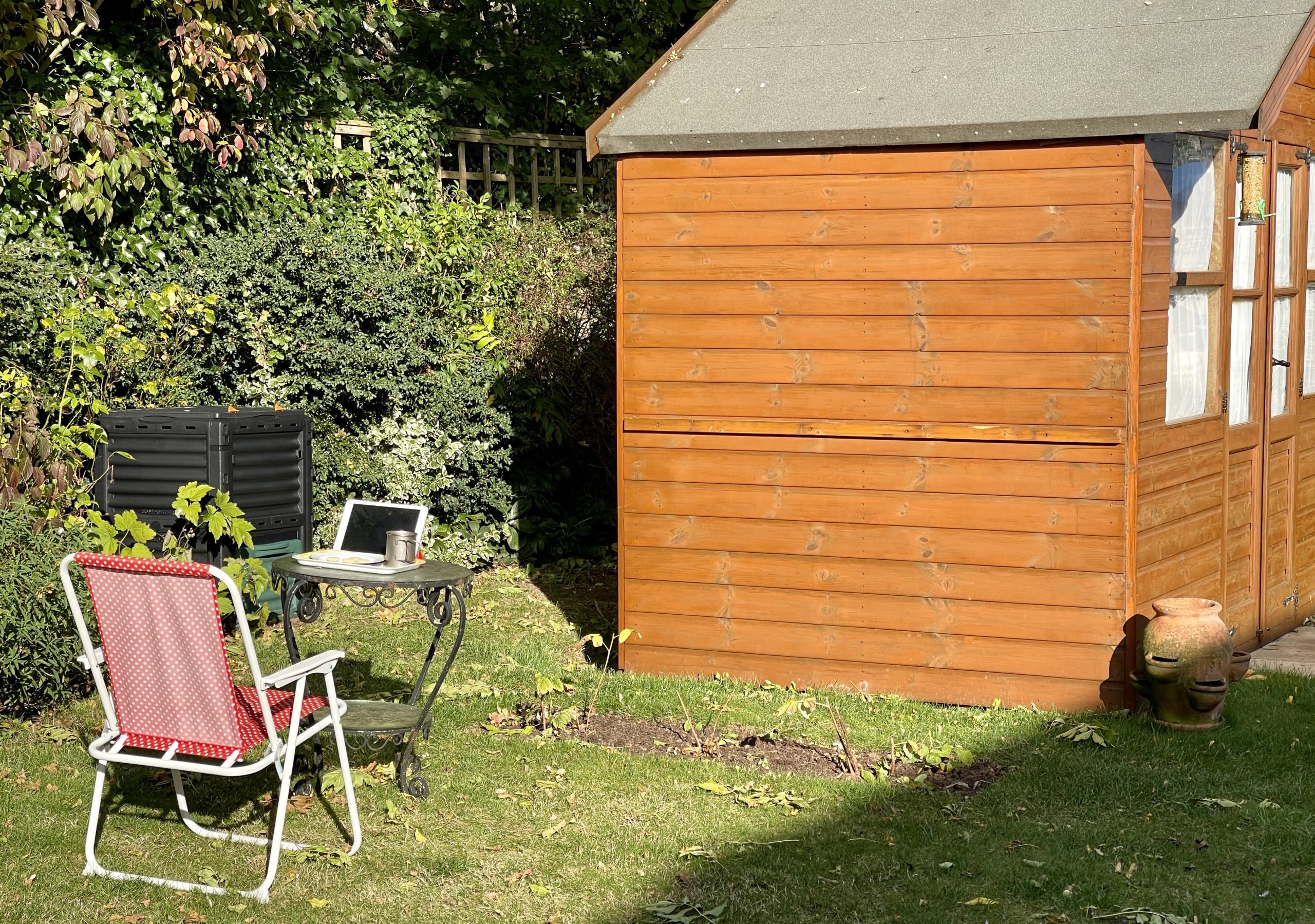 Tea by the shed​