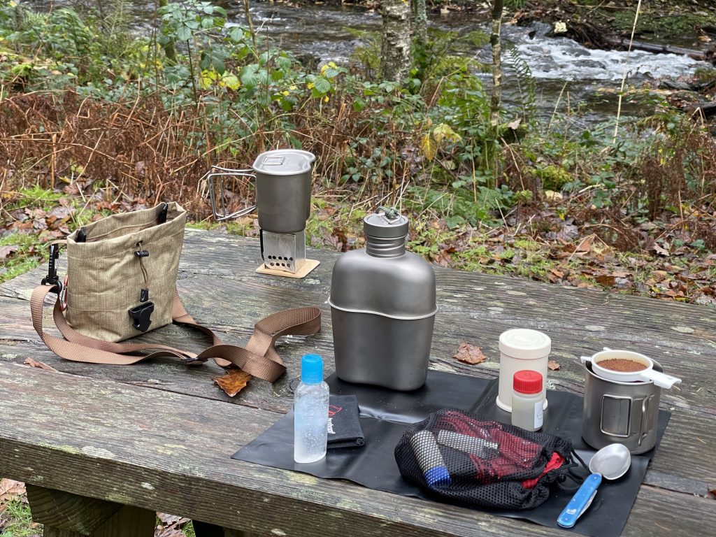 Ultra-lightweight backpacking coffee filter