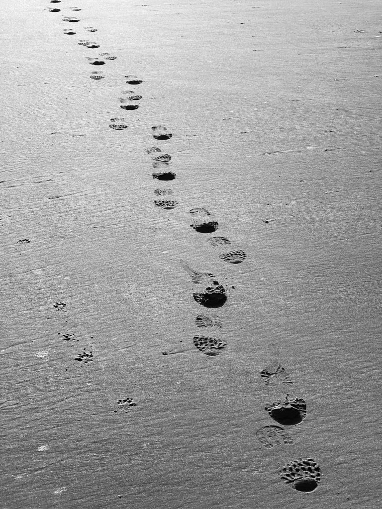 Footsteps in the sand