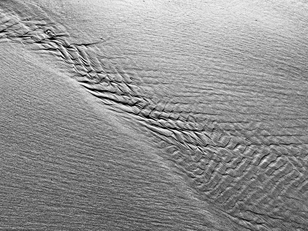 Tide ripples in the sand