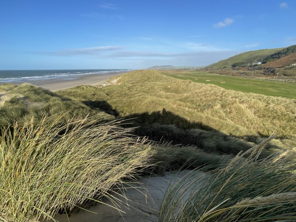 Sand dunes Aberdovey beach