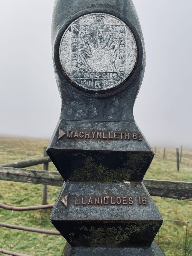 Machynlleth way marker