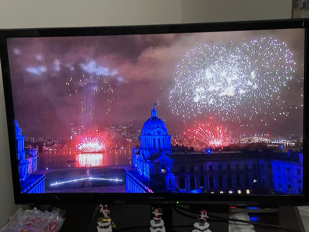 London fireworks and lasers