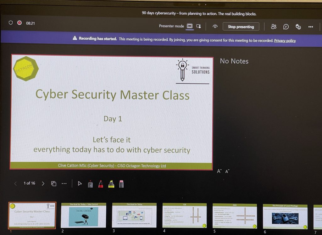 Cyber security master class