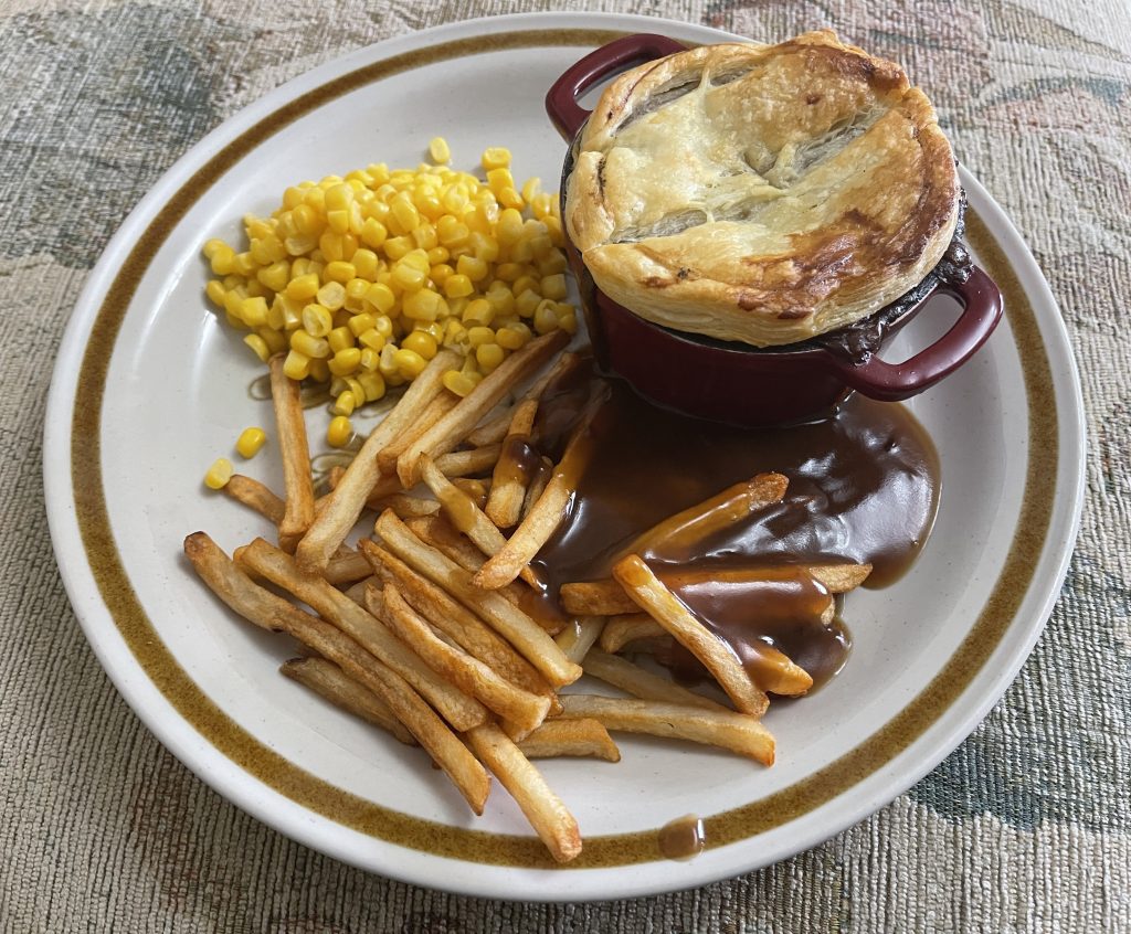 Pie and chips​
