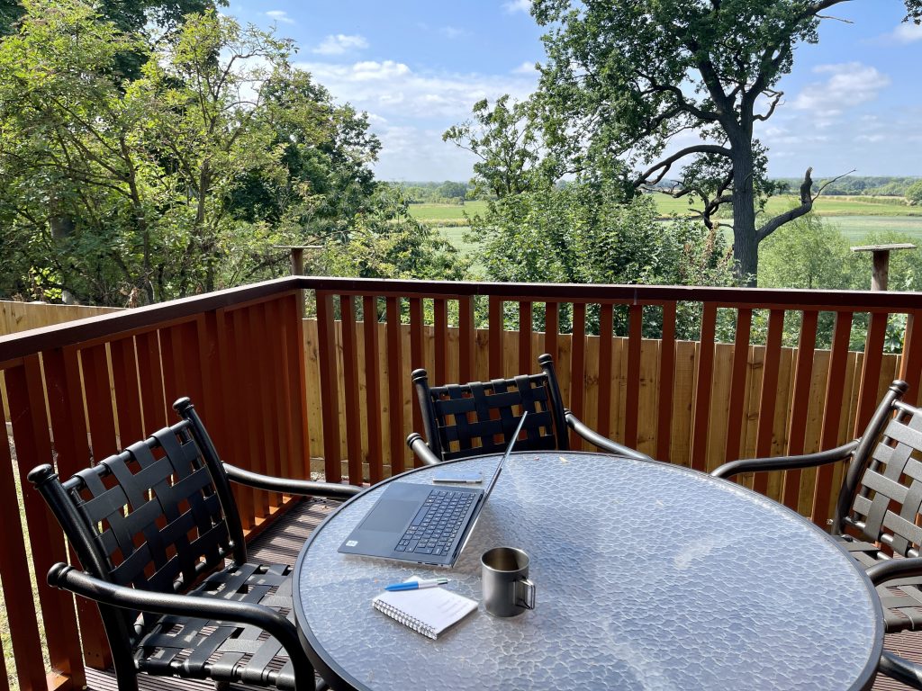 Wychnor Park Country Club - working on the balcony