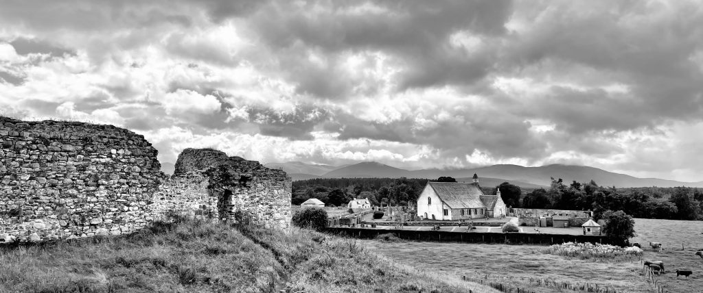 Castle Roy and the Cairngorm Mountains