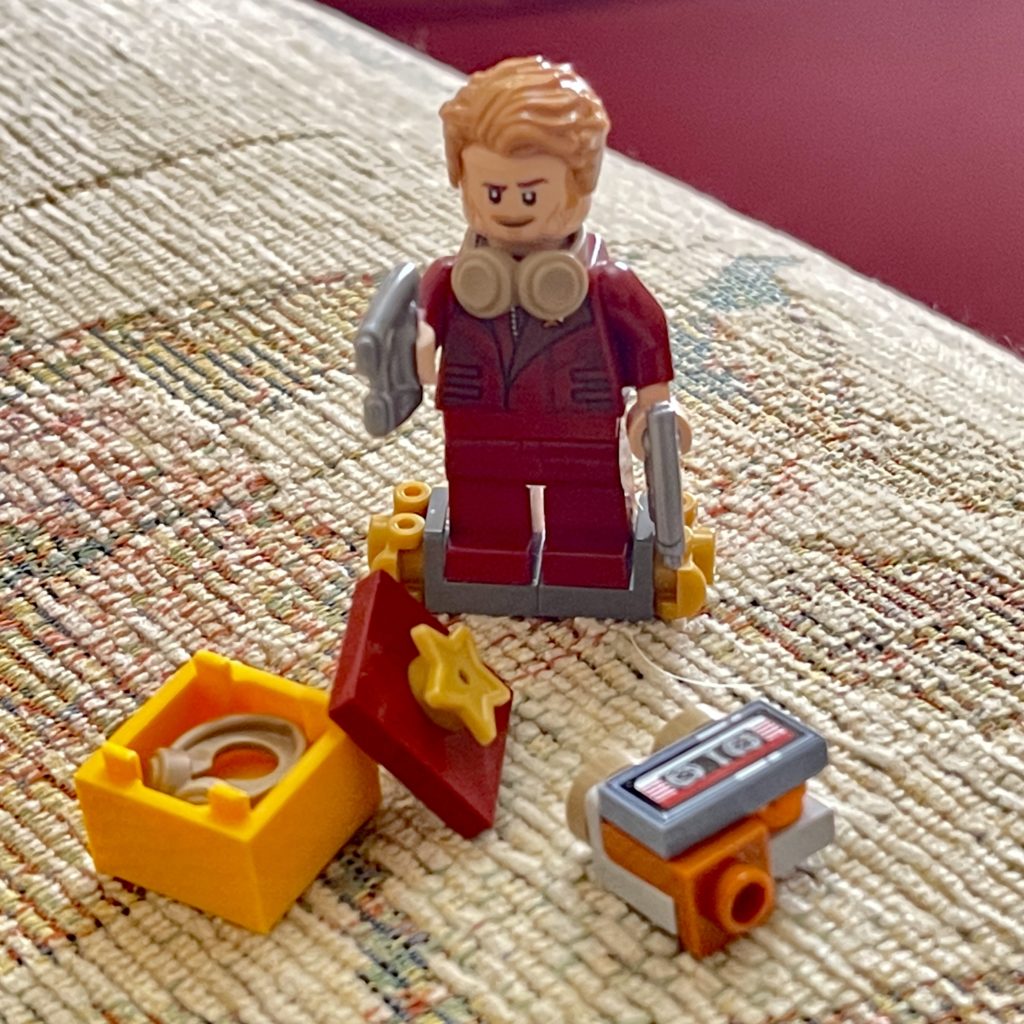 Day 2 of the Guardian’s of the Galaxy Lego advent calendar. Headphones a Walkman with optional speakers