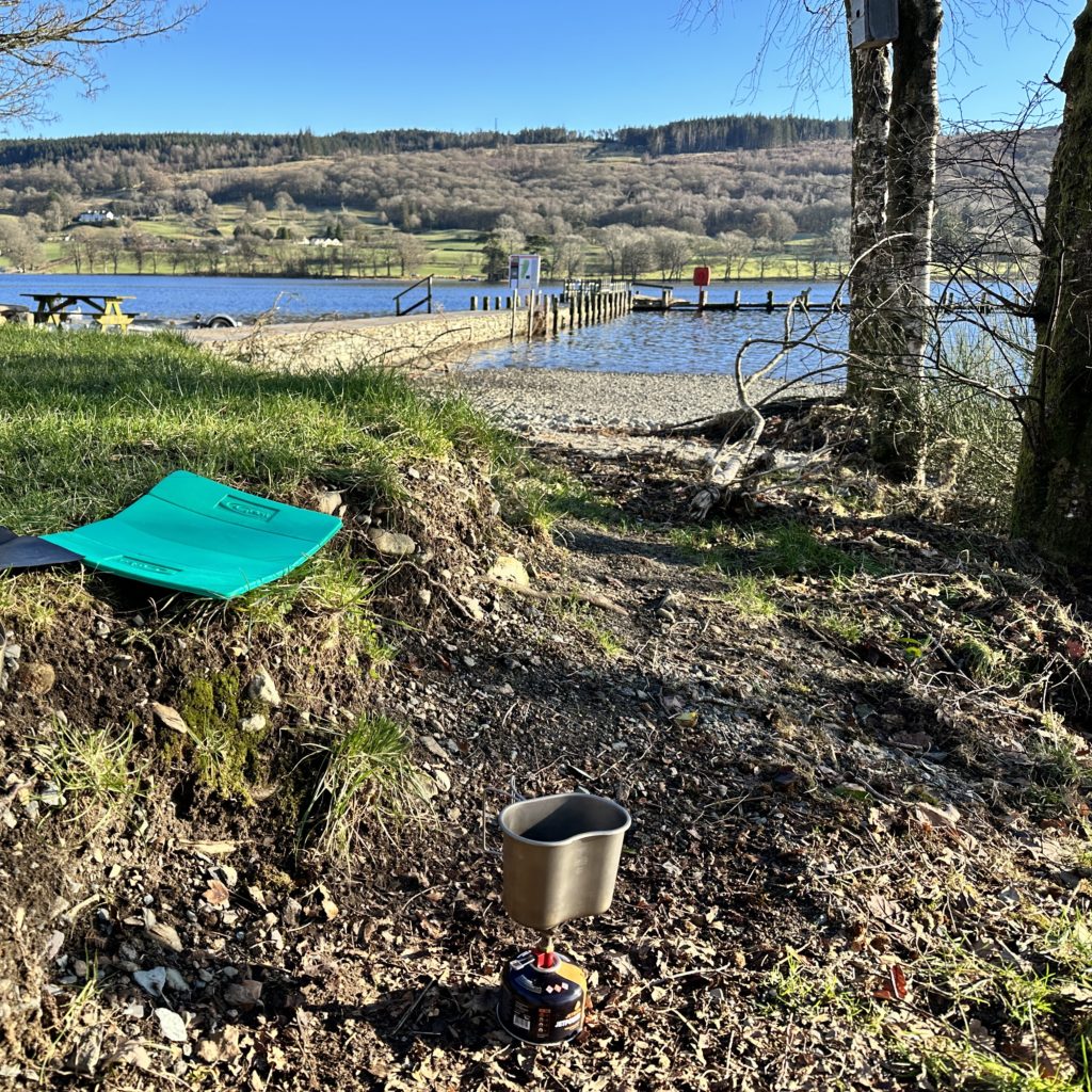 Lunch and coffee by Coniston Water