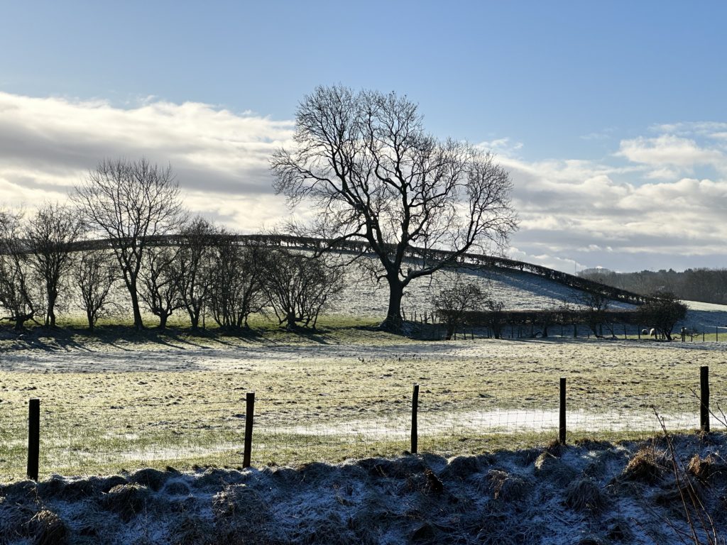 River Keer walk with snow