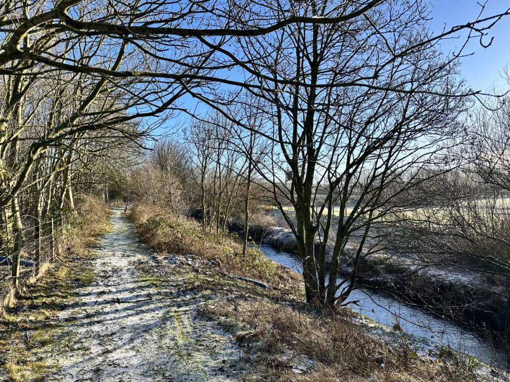 River Keer walk with snow