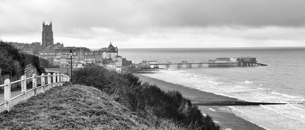 Cromer Pier And Cromer in the rain