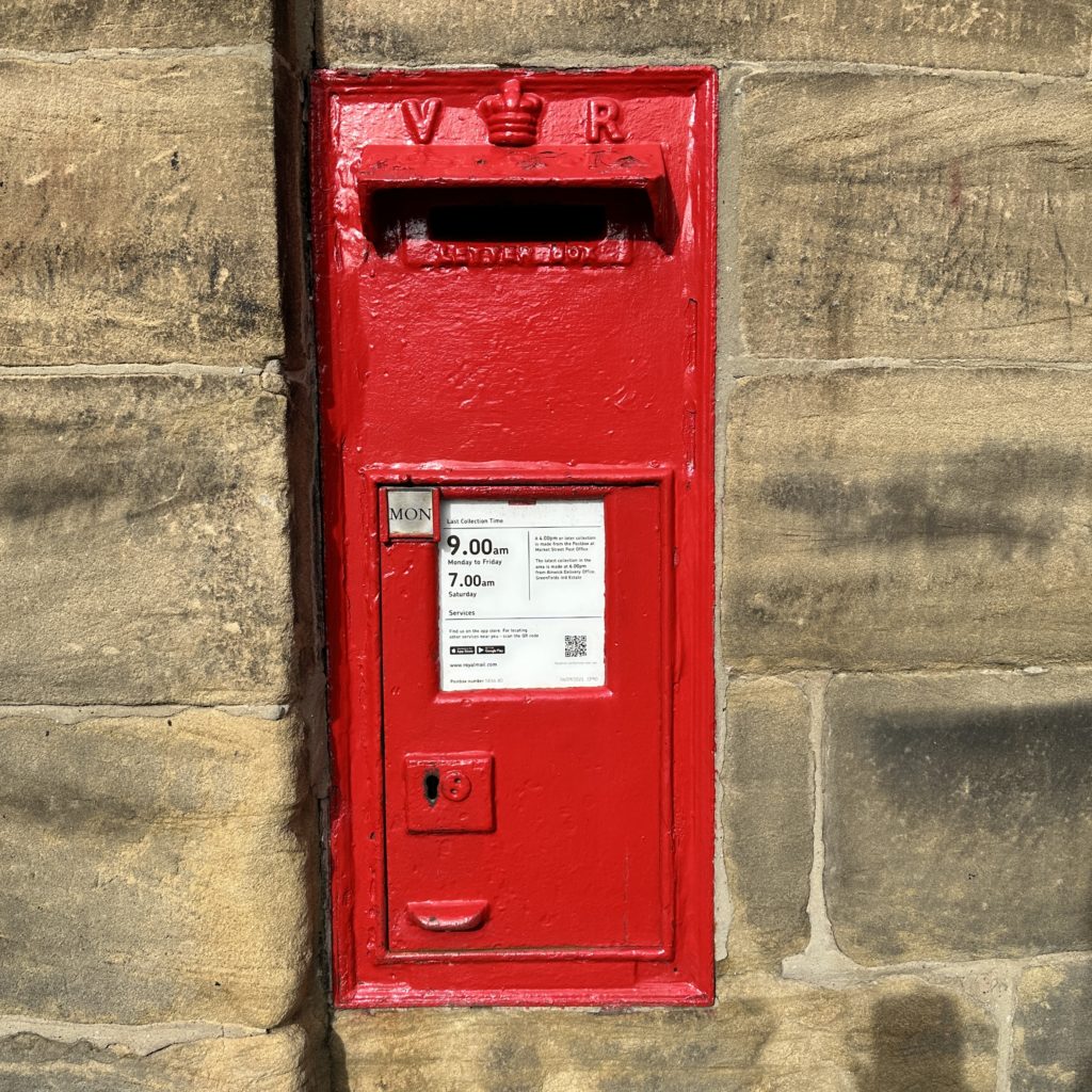 VR post box Alnwick