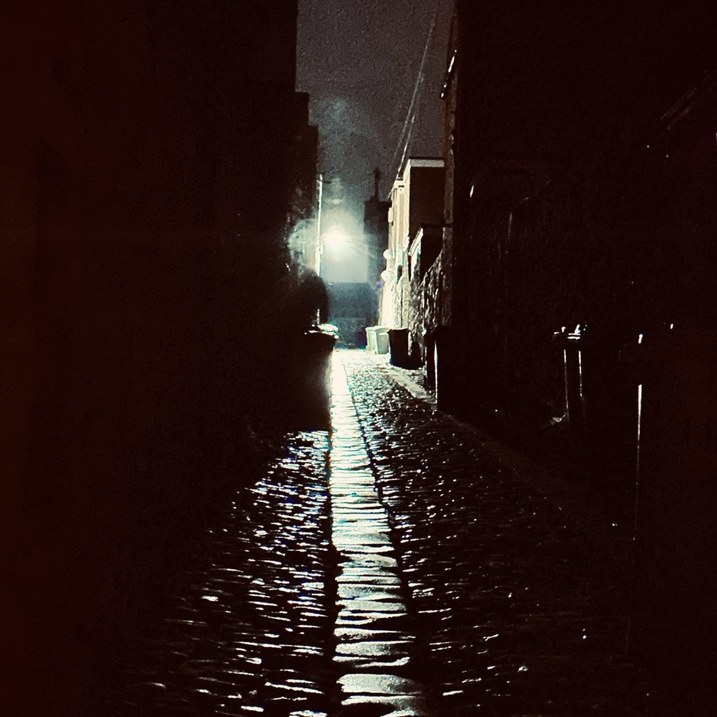 Dark alley last night