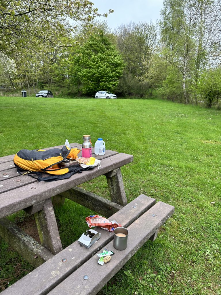 Lunch - on the road BCB British military gel stove 