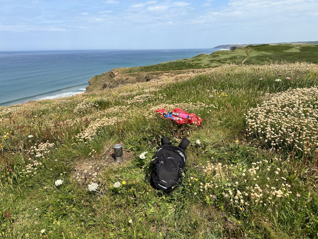 South West Coast Path - coffee break