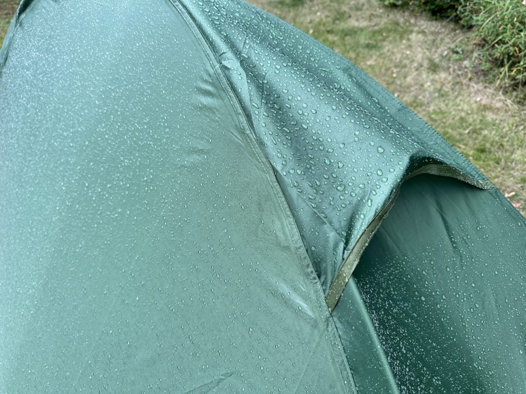 Clostnature one man tent in the rain