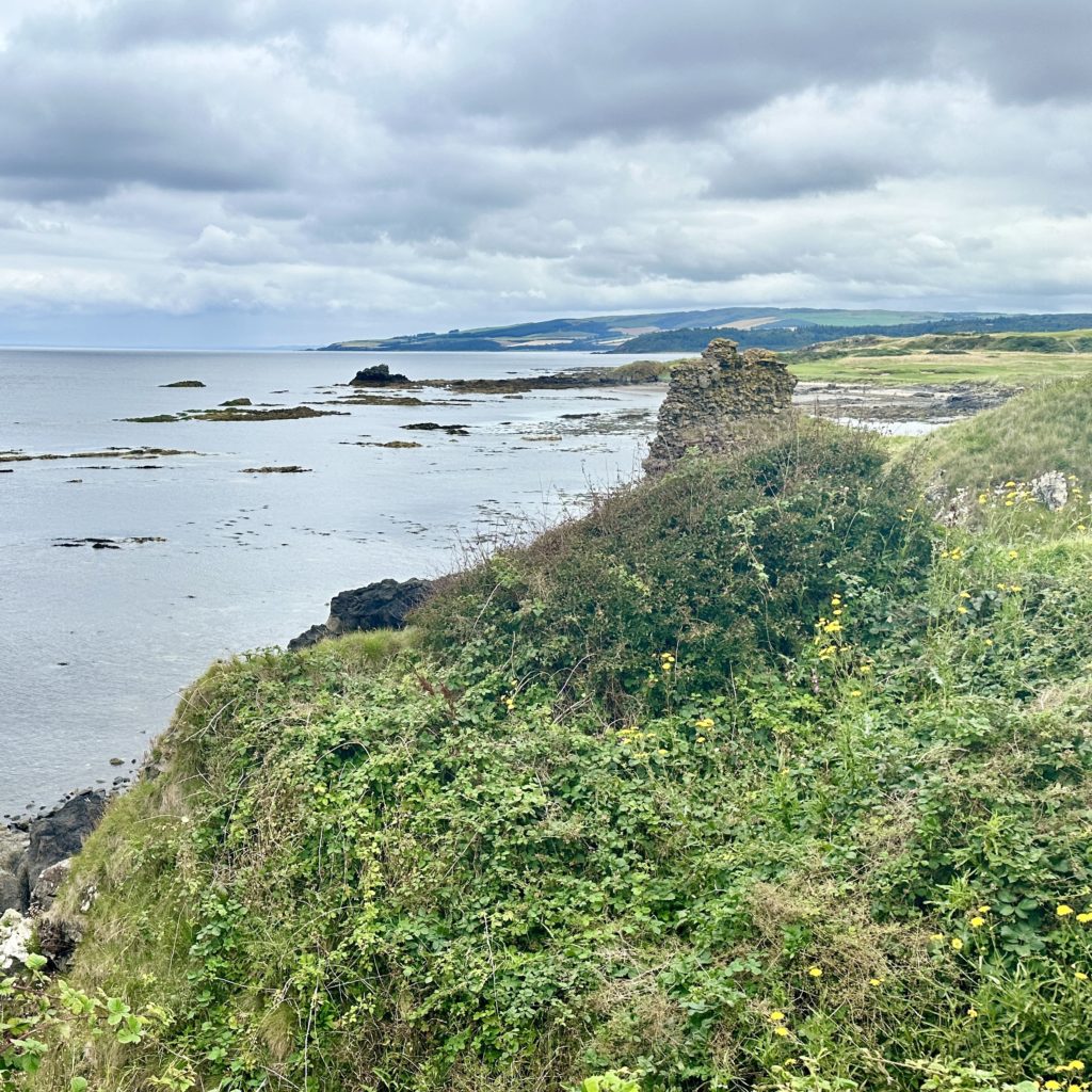 The ruins of Turnberry Castle