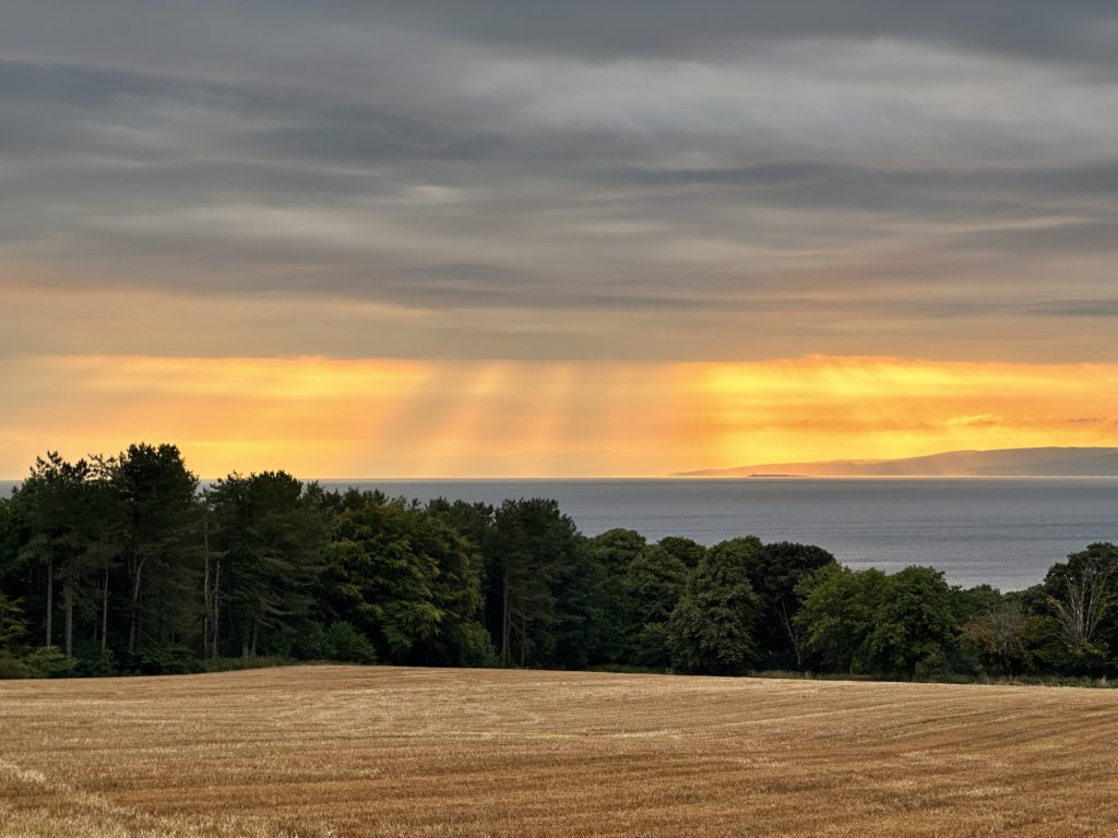 Sunset at Culzean Castle Campsite