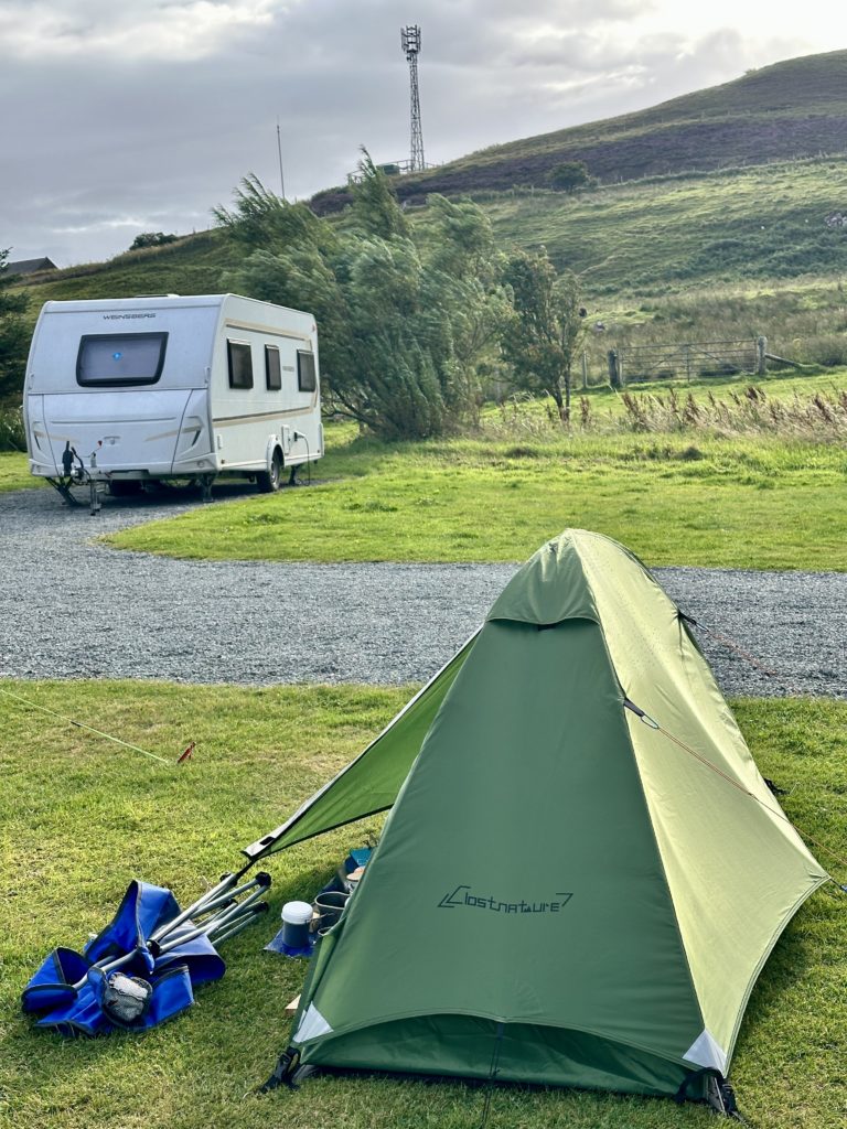 Excellent internet at Skye Camping and Caravan Club Site Isle of Skye