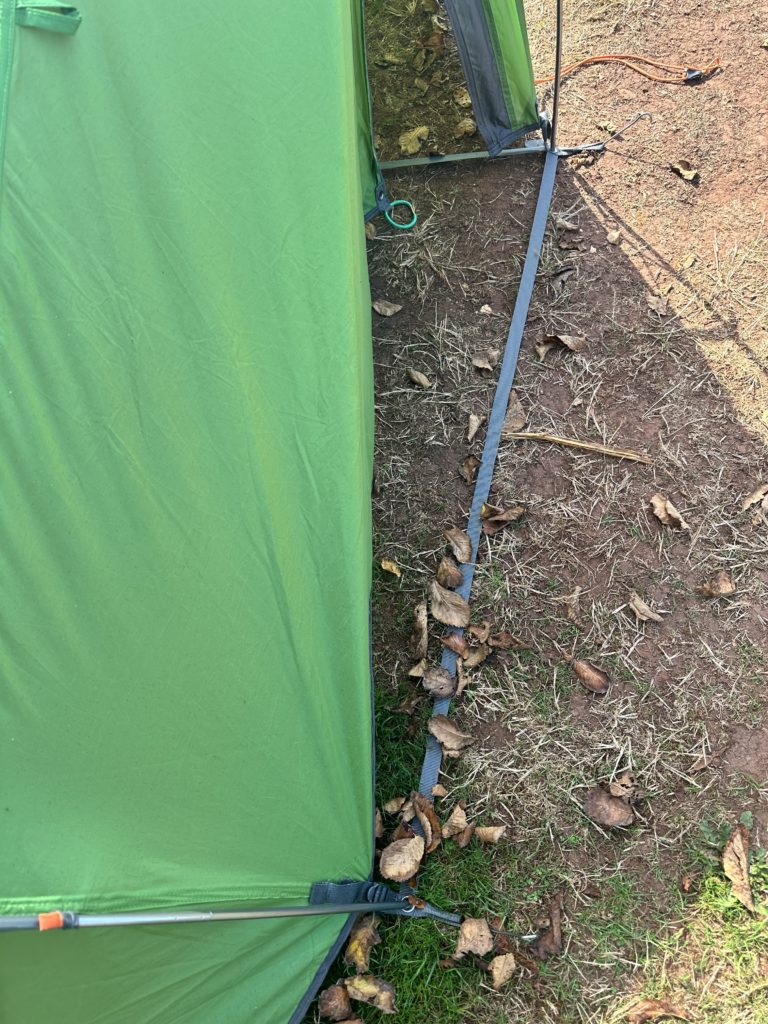 Vango Banshee 200 tent hacks setting up door strap