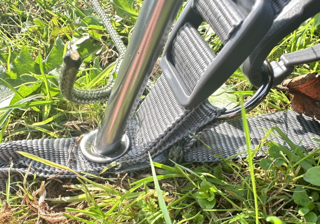 Vango Banshee 200 tent hacks setting up door strap paracord fix