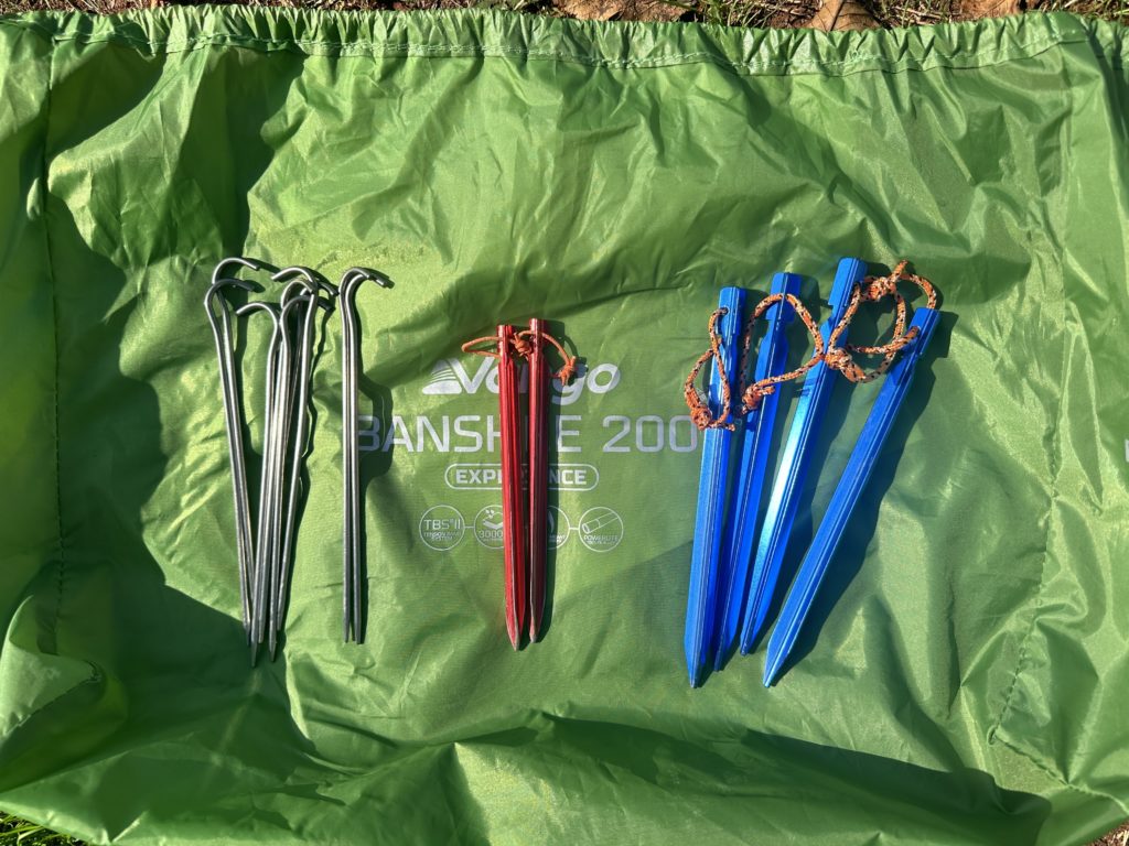 Vango Banshee 200 tent hacks pegs