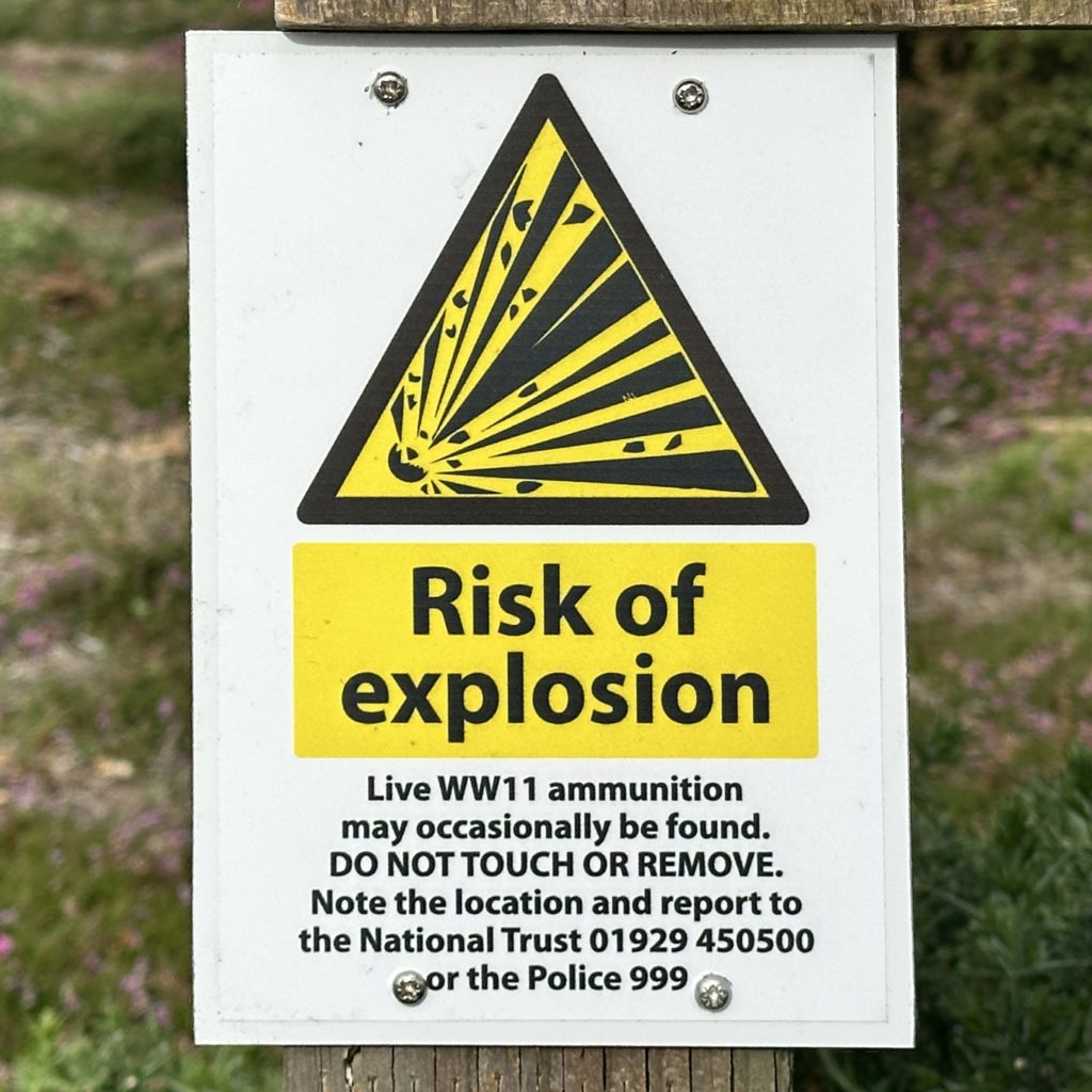 Risk of Explosion sign