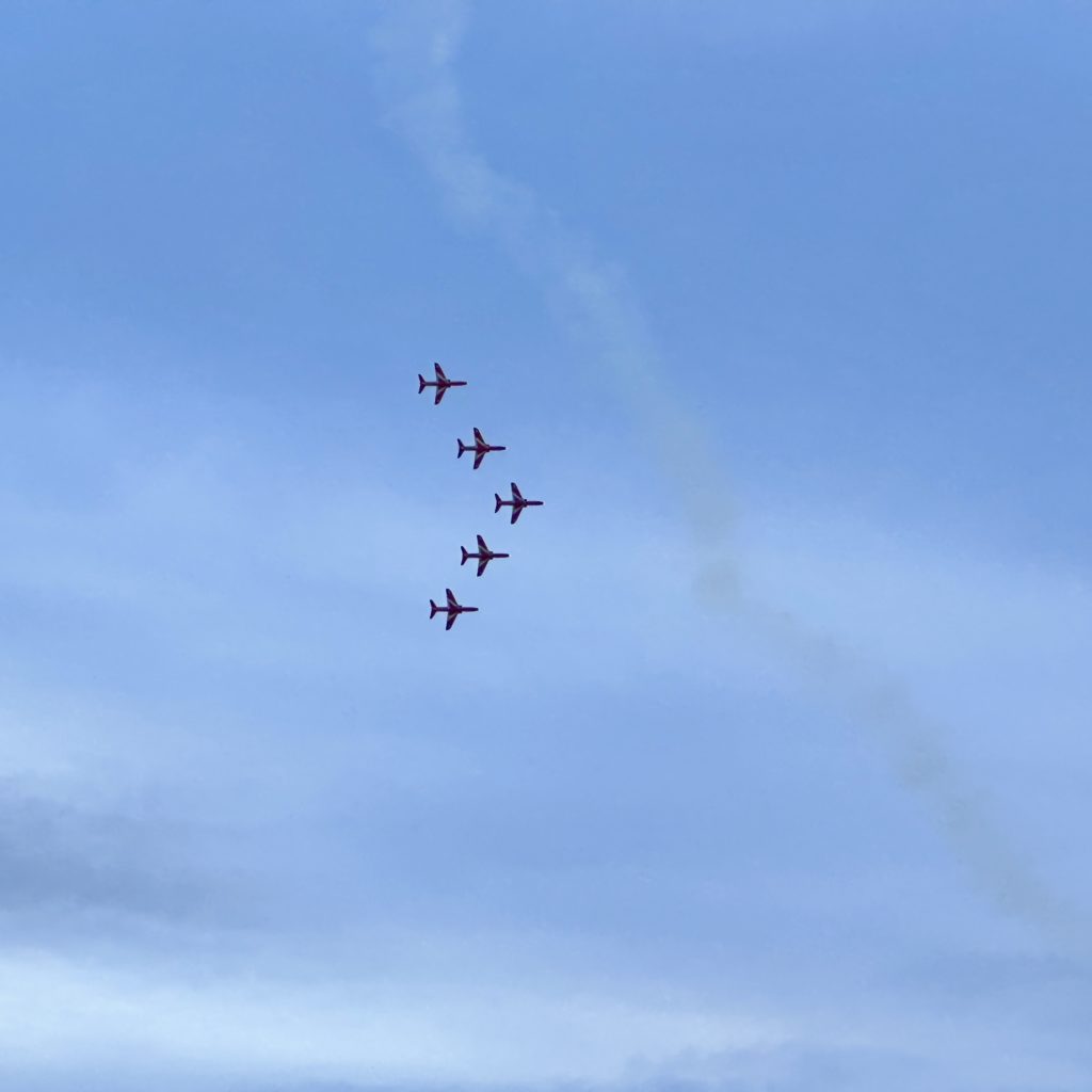 Five Red Arrows