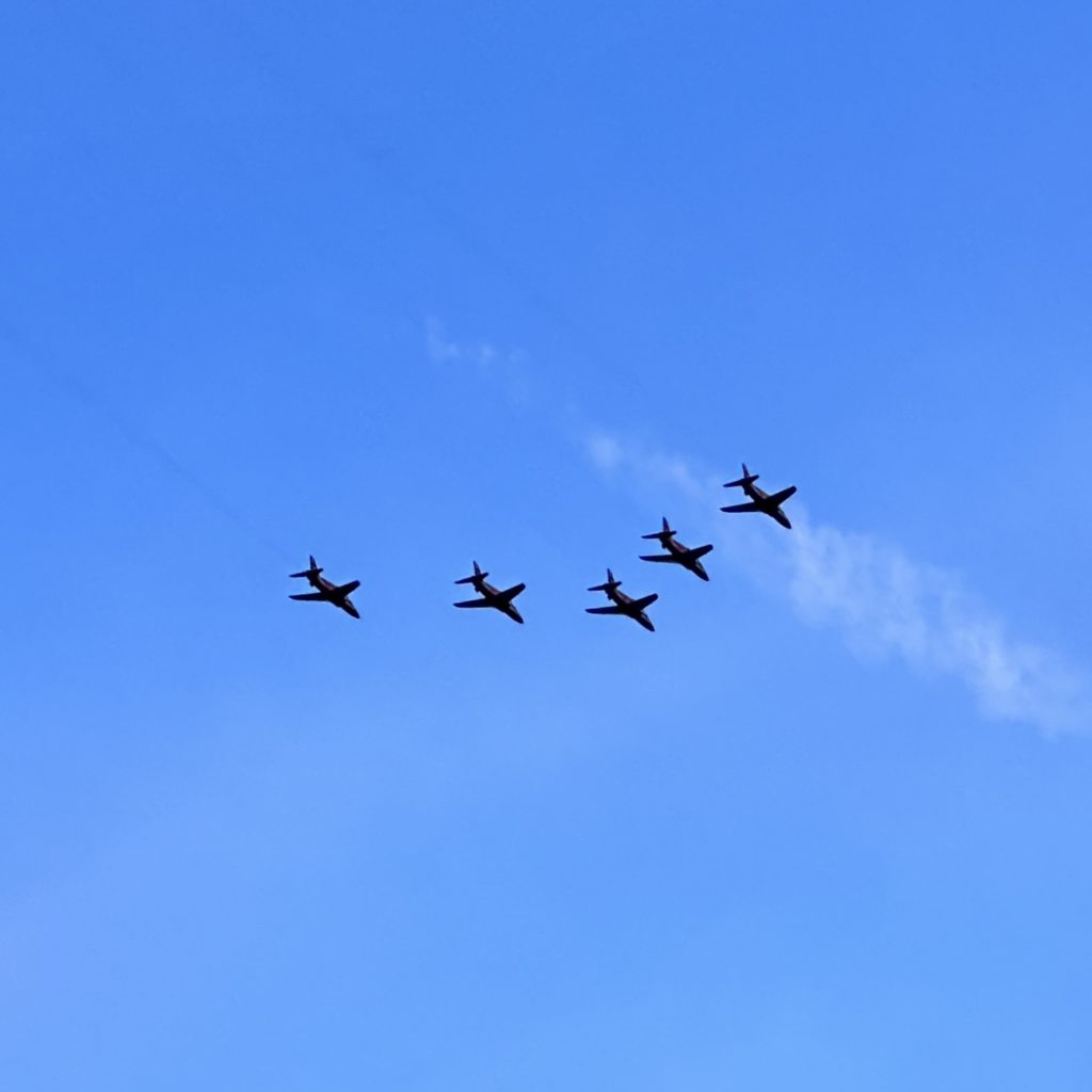 Five Red Arrows