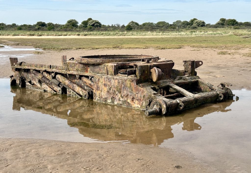 Comet A34 Cruiser Tank on a Lincolnshire beach