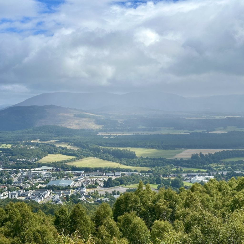 Aviemore from Craigellachie National Nature Reserve