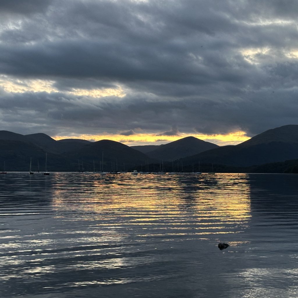 Sunset over Loch Lomond
