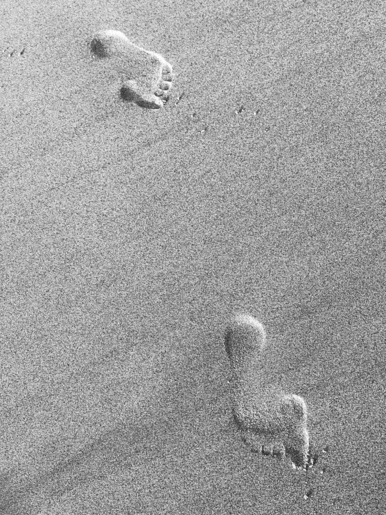 Footprints in the sand