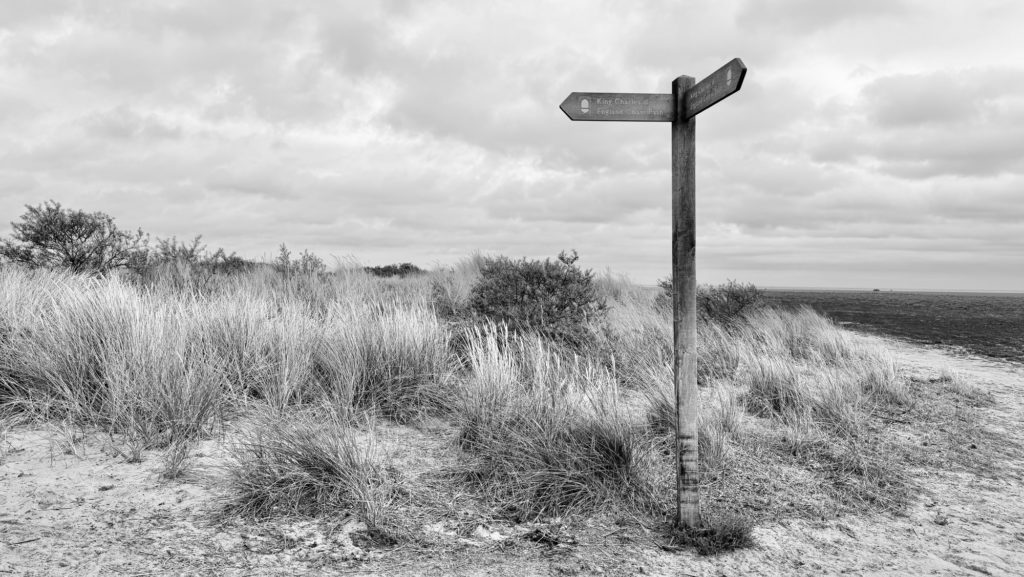 King Charles III English Coast Path sign