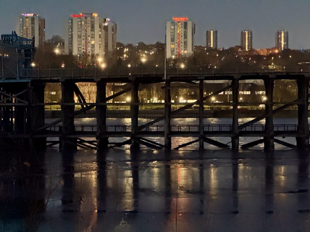 The Staiths at night​
